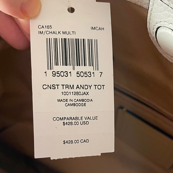 Coach Cream Embossed StageCoach Rare Bucket Coach Bag with Double Tassel Cinch - Picture 5 of 8